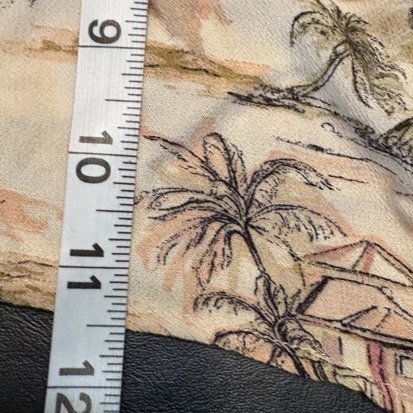 American Eagle Outfitters Brown and Cream Tie-Front Crop Camisole size L - Picture 10 of 12